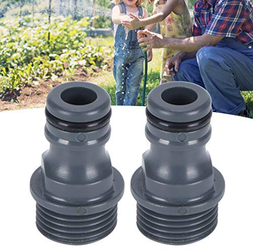 Connettore per Capezzolo del Rubinetto, 2 Pezzi G1/2 Filettatura Maschio Raccordo Rapido per Capezzolo Tubo da Giardino Adattatore per Capezzolo Strumento di Irrigazione
