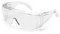 UNIVET | 520 Clear, Arbeitsschutzbrille, überklappbar mit Sichtbrille, ohne Metallteile (EN166, EN170), transparent