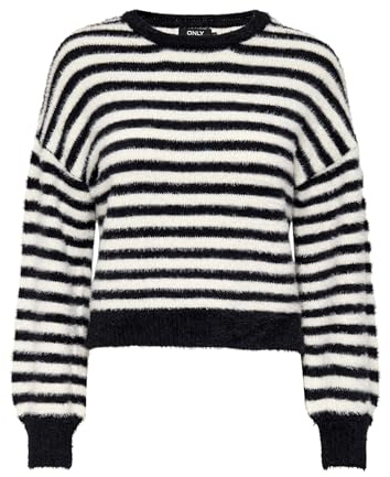 ONLY ONLPIUMO Jersey De Punto | Manga larga, Casual, Proceso suave a una temperatura máxima de 30°C