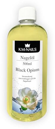 KM Nails Nagelöl Black Opium 500ml Studio Größe ohne Paraffin