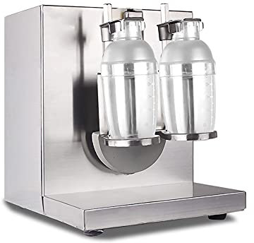 Máquina para hacer batidos comercial de 120 W, coctelera de té de la leche de 400 r/min, batidora de bebidas con rotación de 360 ° para cafetería, restaurante y Bar