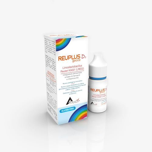 Reuplus D3 Gocce 5 ml - Benessere ed equilibrio intestinale + difese immunitarie + ossa e denti sani