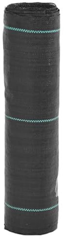 Rantry Membran zur Unkrautbekämpfung, schwarz, 0,5 x 25 m, aus Polypropylen, Gartenmöbel für den Außenbereich Modell 4005173