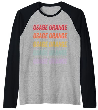 Orange Osage Manche Raglan