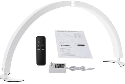Ratpzou Lampada Per Unghie Da Scrivania | Luce per Unghie a,Lampada Pieghevole Con Telecomando Da 40W Per Manicure Domestica Cura Della Pelle E Bellezza Ciglia Per Ragazze E Donne