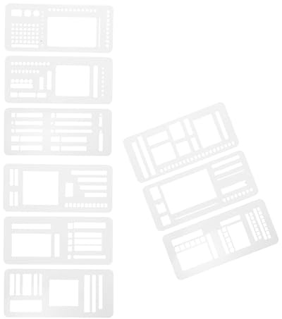 SOIMISS 3 Stück Wiederverwendbare Planer Schablonen aus Flexiblem Kunststoff Scrapbook und Journaling Vorlagen für Tages und Wochenplanung