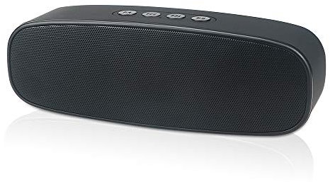 Husan HD Audio FM Haut-Parleur, Bluetooth sans Fil avec aux/USB/Carte TF,stéréo Portable,Basses, appels Mains Libres, Bleu-3