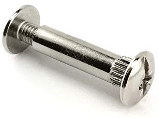 50 x Verbindungsschraube Möbel Verbinder Schrankverbinder 31mm - 40mm / M4 / Silber