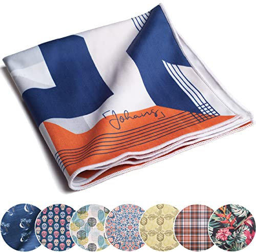 Johans® XXL Mikrofasertuch zur Reinigung von Smartphone, Tablet, Brille, Display, Kamera | Displaytuch, Brillenputztuch, Reinigungstuch | Optikerqualität in 30x30cm (Stages)