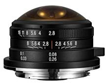 Venus Laowa Fischaugenobjektiv für Fuji X Mount Kamera, 4 mm, Schwarz