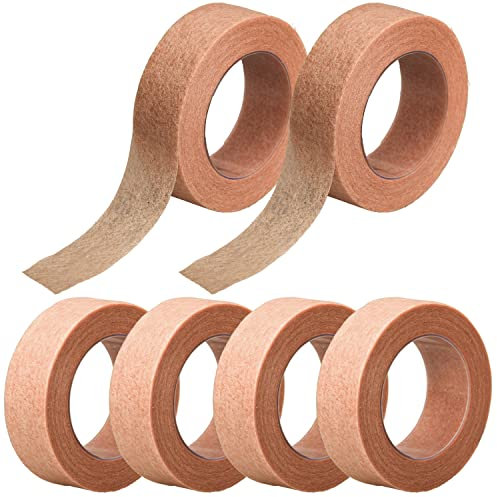 AOVNA Cinta flexible de microporo para la piel de 0.5 pulgadas x 10 yardas, cinta de gasa nasal transpirable para vendaje de heridas (6)