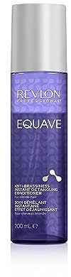 REVLON PROFESSIONAL EQUAVE Anti-Brassiness Instant Detangling Conditioner, 200 ml, entwirrender Leave in Sprühconditioner für blondes, weißes & blondiertes Haar, 2-Phasen Haarpflege mit Hitzeschutz
