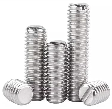 SYDARSYN Tornillos Prisioneros de Cabeza Ranurada Acero Inoxidable Tornillo Sin Cabeza M4x6mm (30 pcs)