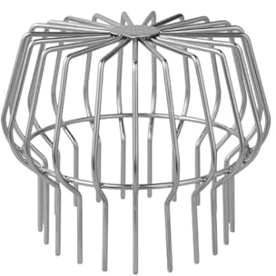 BBTISG Rete di Scarico per Tetto In Acciaio Inox Resistente Alle Intemperie Flessibile Protezione per Grondaie Previene L'intasamento dei Tubi con Foglie (160mm)