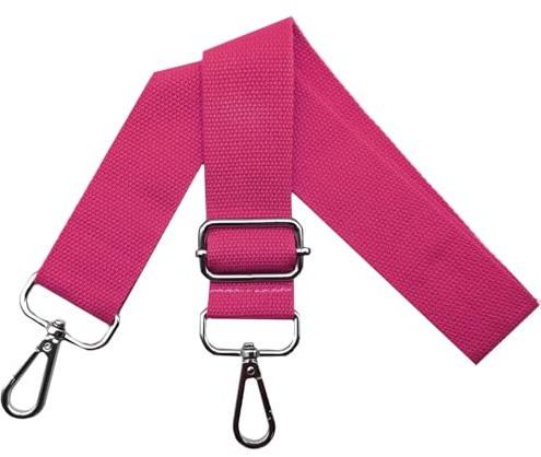 3,8 cm bred justerbar axelremsrem med silverkarbinhake, bärrem för kvinnor, handväska, rosa Q11
