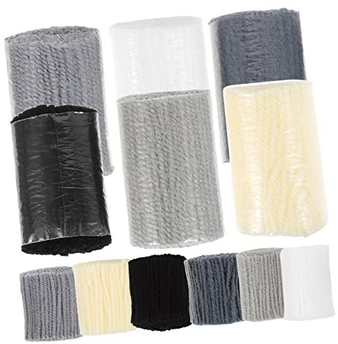 BEBEMOKO 12 Stück Teppich-Stickgarn, Knüpfgarn, bunte Garnbündel, DIY-Teppich, Häkelgarn, Teppichgarn, Knüpfgarn, Knüpfgarn, Knüpfgarn, Bastelgarn, getuftetes Teppich-Set, Acryl