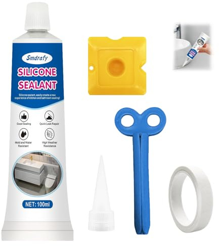 100ml Silikonkleber Wasserfest, Küchensilikon Durchsichtig Wasserfest, Aquarium Kleber Unterwasser, Silikons Transparent Küche, Fugen Versiegelung, Badezimmer, Metall, Isolierspray Elektronik