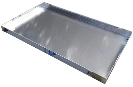 Edelstahl Auffangwanne for Klimaanlagen Waschmaschinen und Kühlschränke Automatische Tragbare Wasserauffang und Ablaufwanne Automatische Ölauffangwanne(20x50cm(8x20in))
