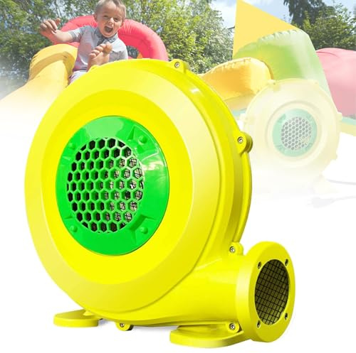 Souffleur d'air, ventilateur gonflable de château gonflable, avec piquets, ventilateur de pompe à air électrique, pour château gonflable, cavalier (750 W)