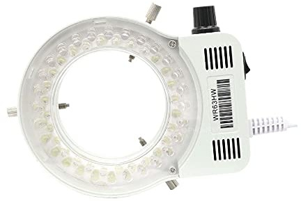 Microscope Accessories White 56 LED Ring Light illuminator Lamp 0-100% Adjustable Lamp LED Circle Light for Trinocular Stereo Zoom Microscope Durability And Reliable Performance