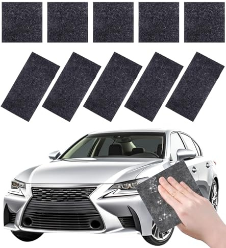 TAKONE Nanosparkle-Tuch Auto Kratzer Entferner – 10 Stück Nano Tücher für Lackreparatur, Nano Sparkle Cloth Kratzer Entfernen & Autopflege