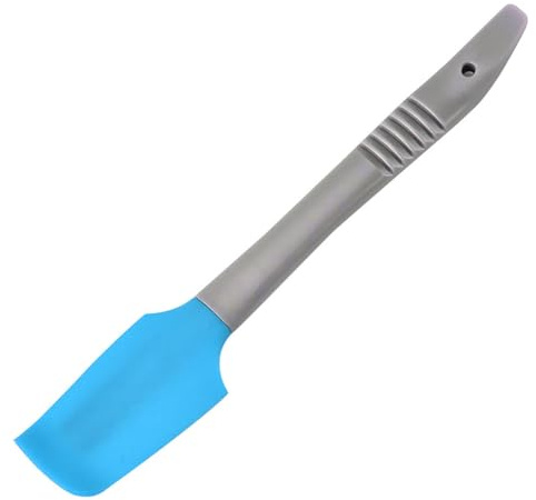 QUXVUIS Silikon Spachtel hitzebeständig, flexibel, Butter, Gebäck, Schaber, Antihaft Küche, Backen, Haushalt, Bäckerei, Kochen, Tiefes Blau, 19 x 3.4 cm