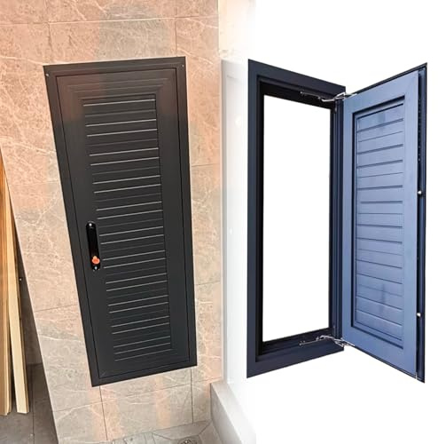 Låsbar åtkomstdörr för krypgrundskanal, vindsdörrs åtkomstpanel med kraftiga gångjärn, inspektionsskydd för elledningar i vägghål (grå, 26x40 tum (66x102 cm))
