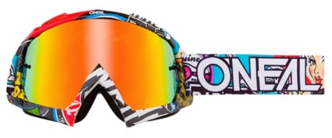 O'NEAL | Motocross-Brillen-Ersatzteile | Moto MX MTB Enduro | Modernes Rahmendesign, erfüllt die Norm EN 1938 für Motorradbrillen | B10 Goggle Crank | Multi Radium | One Size