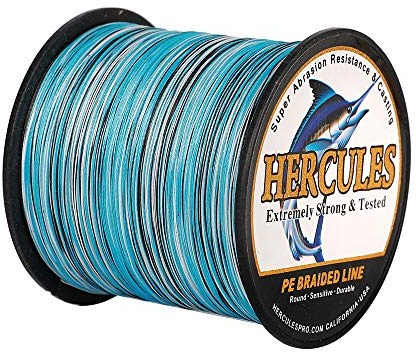 Hercules Super Cast 100m - 2000m 109-2196 Yards Geflochtene Angelschnur 6lb - 100lb Test für Salzwasser Süßwasser PE Geflecht Fischdraht Superline 4 Stränge