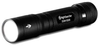 NightSearcher Lampe torche rechargeable - Zoom 1000R - Lampe torche LED ultra lumineuse - 1000 lumens - Lampe torche LED puissante à piles