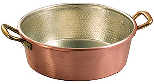 Vigor Casserole cuivre étamé 2 poignées sans couvercle 32 cm