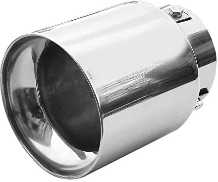 Auspuffblende Endrohr Auspuff Universell Schalldampfer Sport Rund Sportauspuff Endrohrblenden Blende Edelstahl AutoHobby