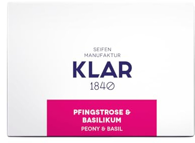 Pflegeseife Pfingstrose & Basilikum 135 g palmölfrei Hautpflege | Pflegeseife mit Pfingstrose- und Basilikumduft, palmölfrei, geeignet für empfindliche bis trockene Haut, sanft pflegend.