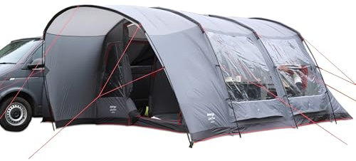 Vango Galli II Low Poled Driveaway Awning For Campervans with Sewn-In Groundsheet, Powerflex Poles, Sentinel Active 75D Fabric (180-210cm)