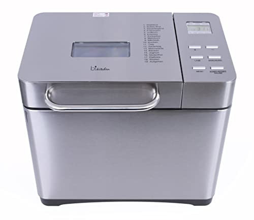 Silva-Homeline Bake 501 - Panificadora (19 programas de horneado, 650 W, acero inoxidable), color plateado