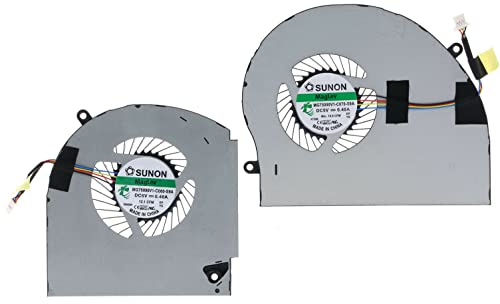 segoo CPU+GPU Cooling Fan Replacement for Dell Alienware 17 R4 R5 P31E Series MG75090V1-C060-S9A MG75090V1-C070-S9A ALW17C 0K2PKV 04RFW1