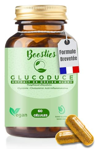 Reducose® (Extrait de mûrier blanc) 750mg – 5x plus riche en DNJ - Poids – Réduit le niveau de glucose dans le sang – - Réguler l’appétit- 60 Gélules - Végan – Boosties
