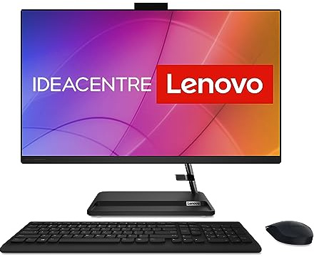 Lenovo IdeaCentre 3 All in One | 27 Full HD Display | AMD Ryzen 5 7530U | 16GB RAM | 1TB SSD | AMD Radeon Grafik | Win11 Home | QWERTZ | schwarz | inkl. Tastatur & Maus | 3 Monate Premium Care