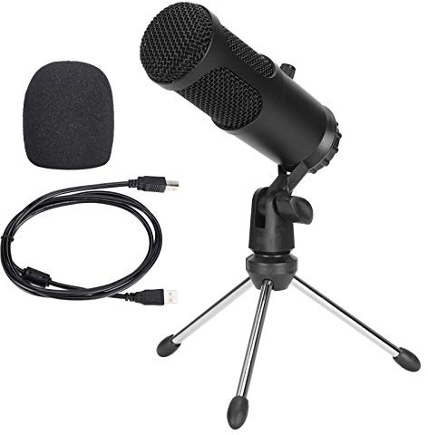 Topiky Microfono a Condensatore, Microfono a Condensatore per Laptop, Microfono a Condensatore Versatile di qualità da Studio, Microfono Senza Chiavetta USB, Microfono a Condensatore