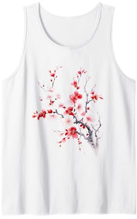 Rose Sakura Arbre Jolie Fleur Fleur De Cerisier Japonais Débardeur