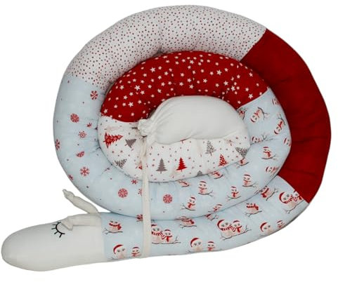 Bettschnecke/Bettschlange XXL (Motiv Eulchen) Länge 250cm**personalisierbar**Seitenschläferkissen