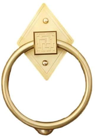 WAGLOS Türklopfer für Haustür, Türklopfer, antikes Kupfer, Türgriff, Bauzubehör, klassischer Ringklopfer