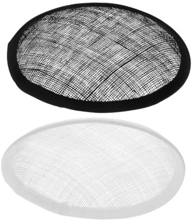 TEHAUX 2stücke Sinamay Fascinator Hutbasis Ovaler Teardrop Hutgrund Für Millinery Und Haarschmuck Atmungsaktives Langlebiges Material Für Kreative Hutprojekte Und Modische Accessoires