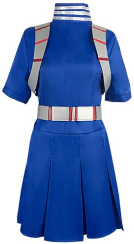 Zhongkaihua MHA Costume Todoroki Shouto Cosplay Abito da donna blu uniforme con cintura, set completo da combattimento per fan anime gioco di ruolo
