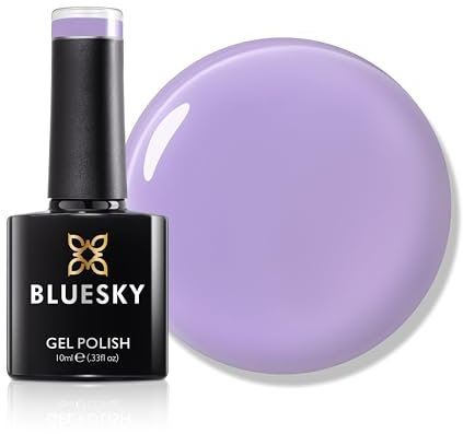 Bluesky Gel Nail Polish 10ml, Lilac Free - SS2510, Purple Gel Nail Polish for 21 Day Manicure, Requires Curing Under LED UV Nail Lamp