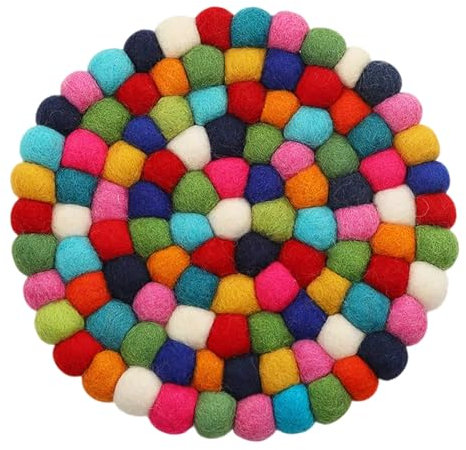 1 Stück Filzuntersetzer 20cm, Home Topfuntersetzer, Woll-Tischuntersetzer, für Tassen, Töpfe, Pfannen und Tassen handgefilzt