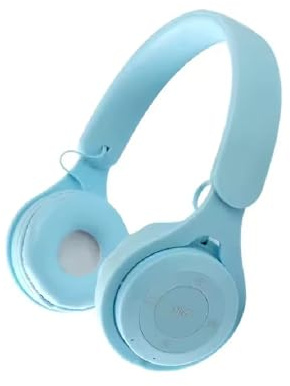 GOLTAK Kids Childrens Headphones Wireless Bluetooth Headset On Ear Earphone Foldable (Blue)