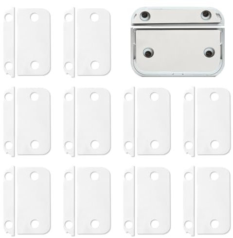 BOXOB 10 Paia Adesivi per Trasduttore Ring, Pads Doppia Faccia Resistente Nastro Sostitutivo per Sensore di Contatto Magnete Facile Installazione (2a Generazione)