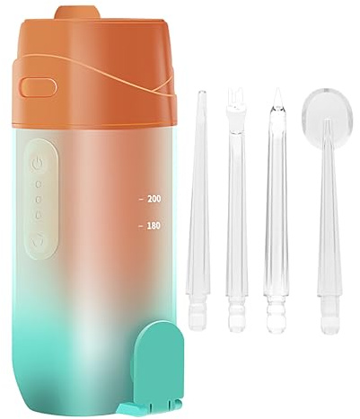 Filacqua Interdentale Idropulsore Dentale Ricaricabile Senza Fili 240ml | Igienizzatore Orale Portatile per Casa Bagno Viaggi Adulti e Bambini