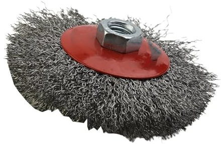 OZXZH 4 Zoll 100 mm Edelstahl-Drahtradbürste for Schleifpolierwerkzeug for Doppelschleifer